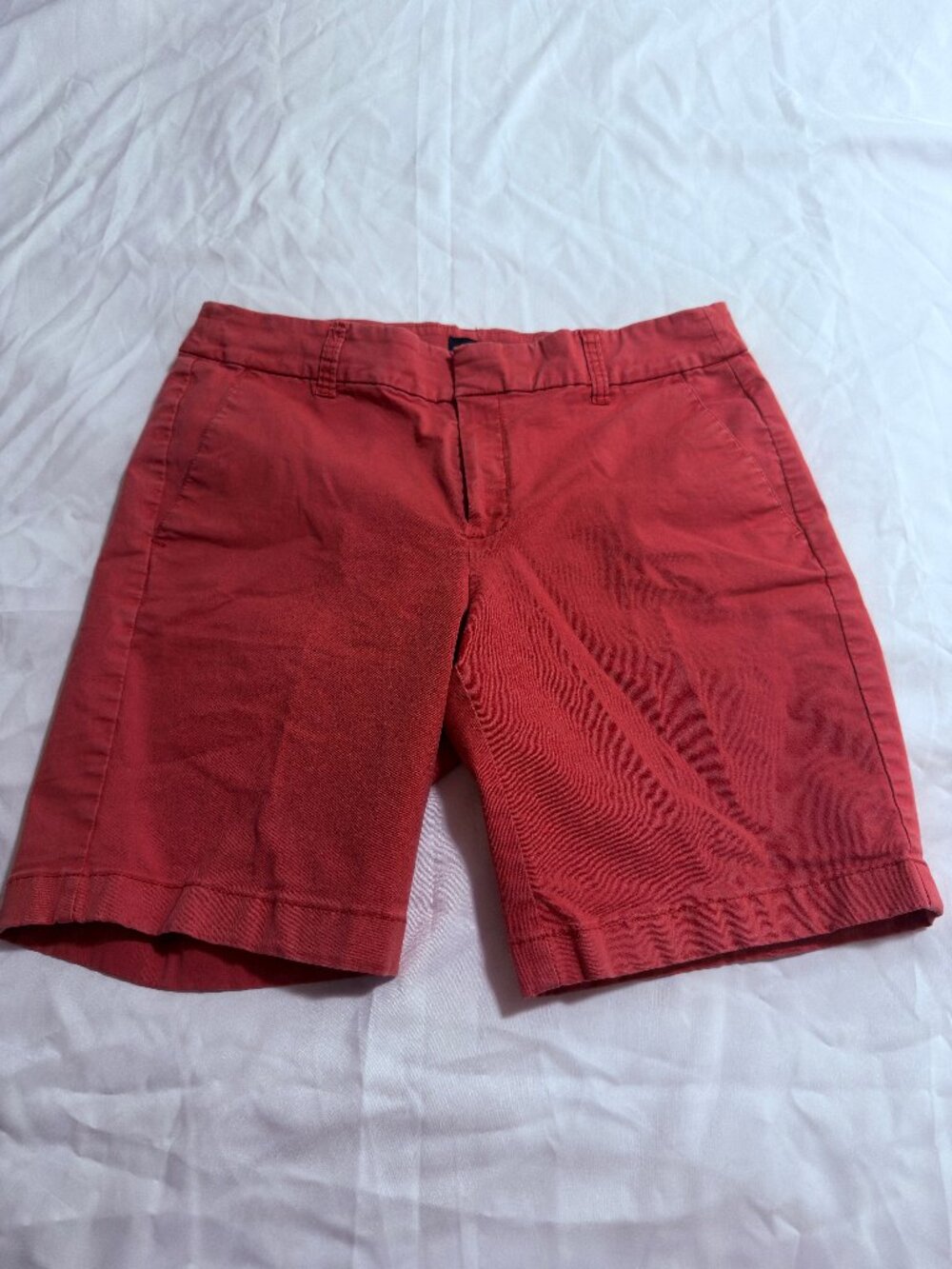 J. Crew Womens Chino Shorts Size 6 Coral Red